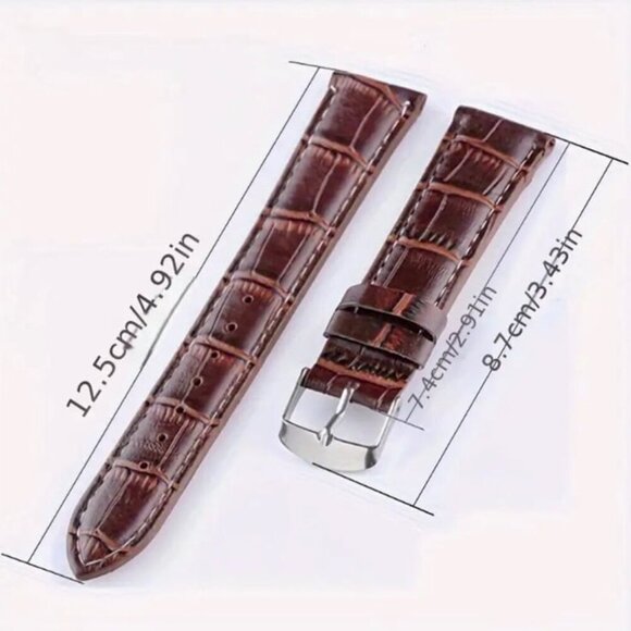 Brown Leather Watch Band - Picture 3 of 3